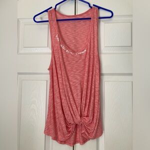 EVCR Knotted Workout Tank Top Sz L